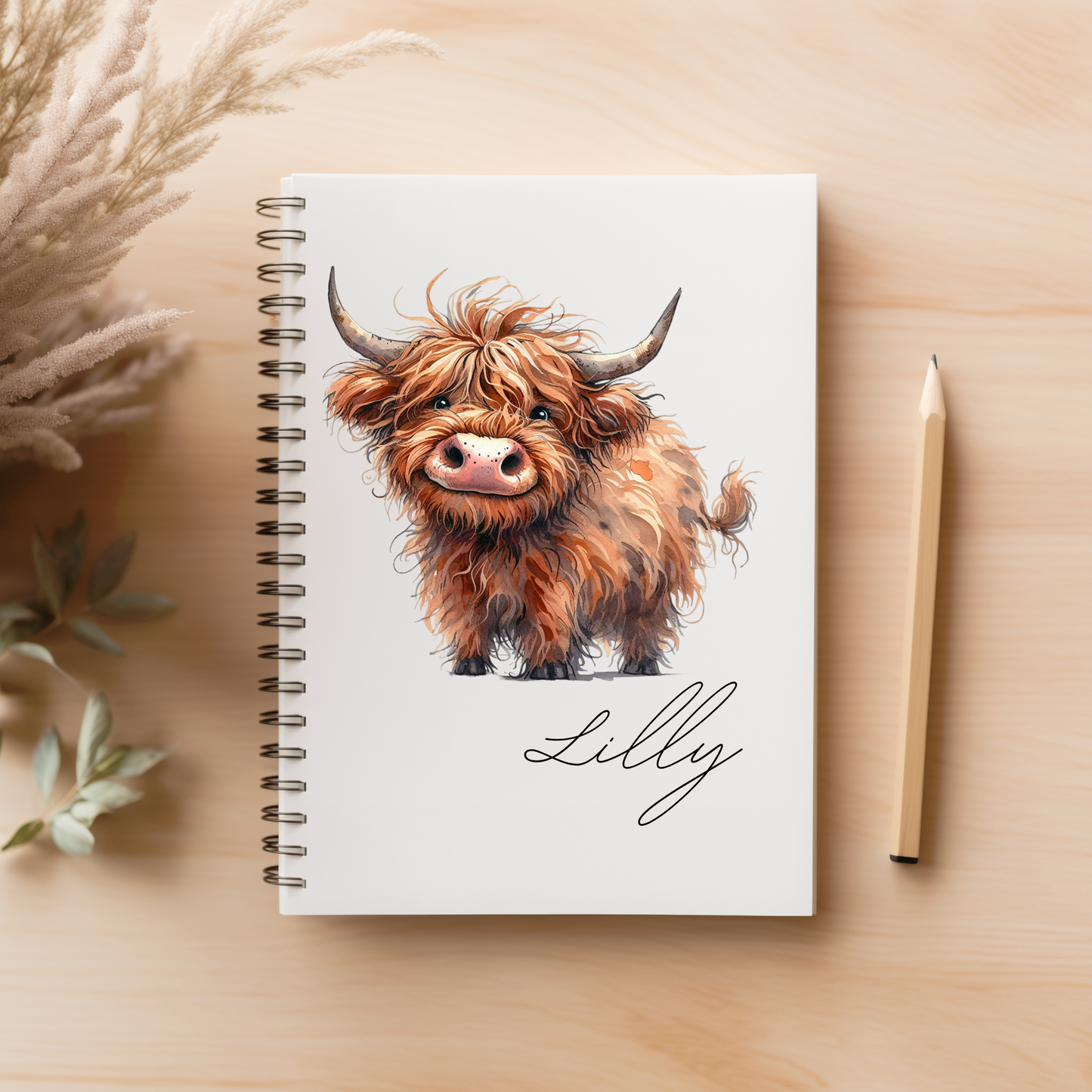 Highland Cow Notebook