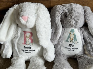 Personalised First Easter Bunny Rabbit Teddy - Personalised Easter Gift - Easter Gifts for Baby - First Easter Decorations - Easter Bunny