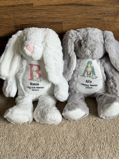 Personalised First Easter Bunny Rabbit Teddy - Personalised Easter Gift - Easter Gifts for Baby - First Easter Decorations - Easter Bunny