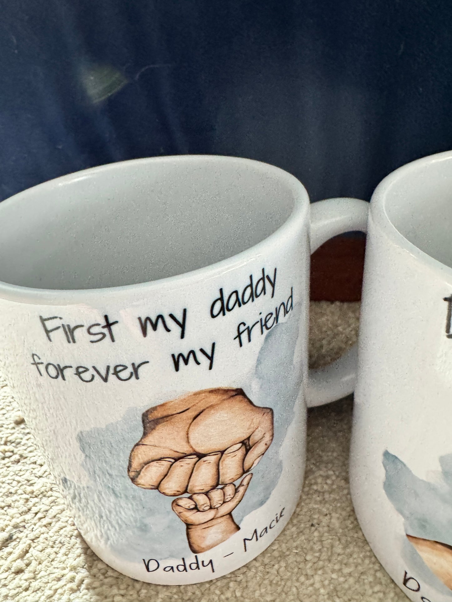 Dad Gift, Fist Bump, Personalised Mug Gift , Fathers Day Gift, Birthday Gift for Dad, Daddy, Grandad, Gift From Kids, Dads Team