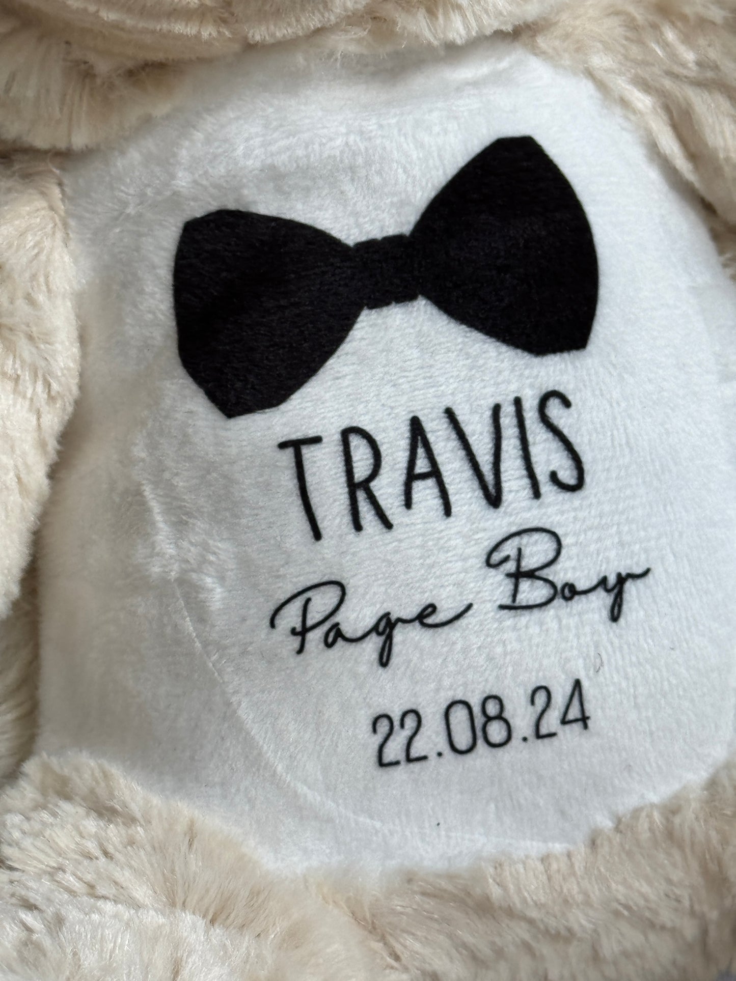 Page Boy Personalised Teddy, Gifts for Page Boys