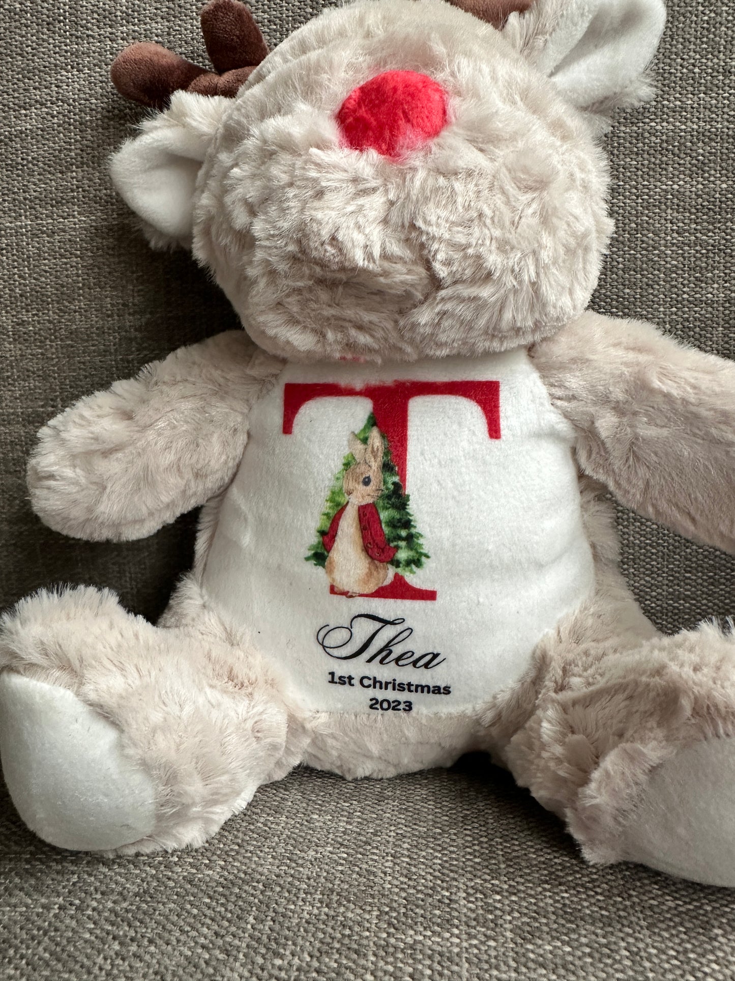 Christmas Teddy,Baby Christmas Gift ,Babies 1st Christmas, Christmas Eve Gifts, Christmas Soft Toy, Personalised Christmas Gifts, New Baby