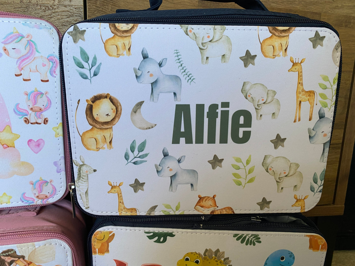 Personalised Lunch Box - Kids Lunch Bag - Kid Lunch Box - Kids Water Bottles - Dinosaur Lunch Box - Unicorn Lunch Box