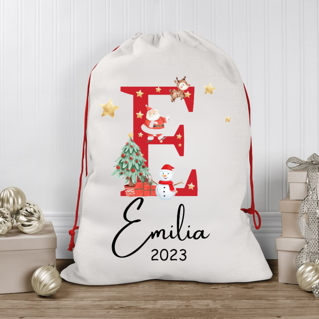 Personalised Christmas Santa Sack, Christmas Toy Sack