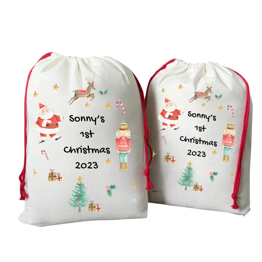 Personalised Christmas Santa Sack, Christmas Toy Sack