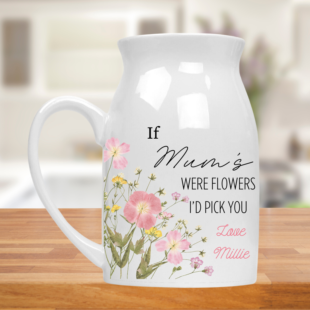 Personalised Mother's Day Jug - Mother's Day Vase - Mother's Day Gift - Nan Gifts - Mum Gift - Gifts for Mum - Gardening Gifts - Flower Vase