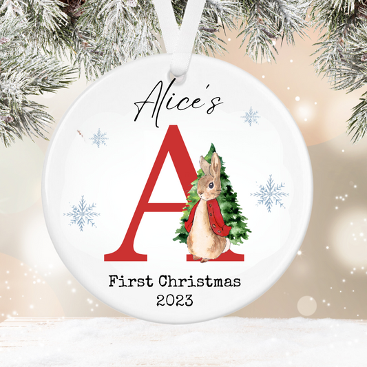 Personalised Baby's First Christmas Bauble - First Christmas Ornament - First Christmas Bauble - Baby First Xmas Tree Decoration - Keepsake