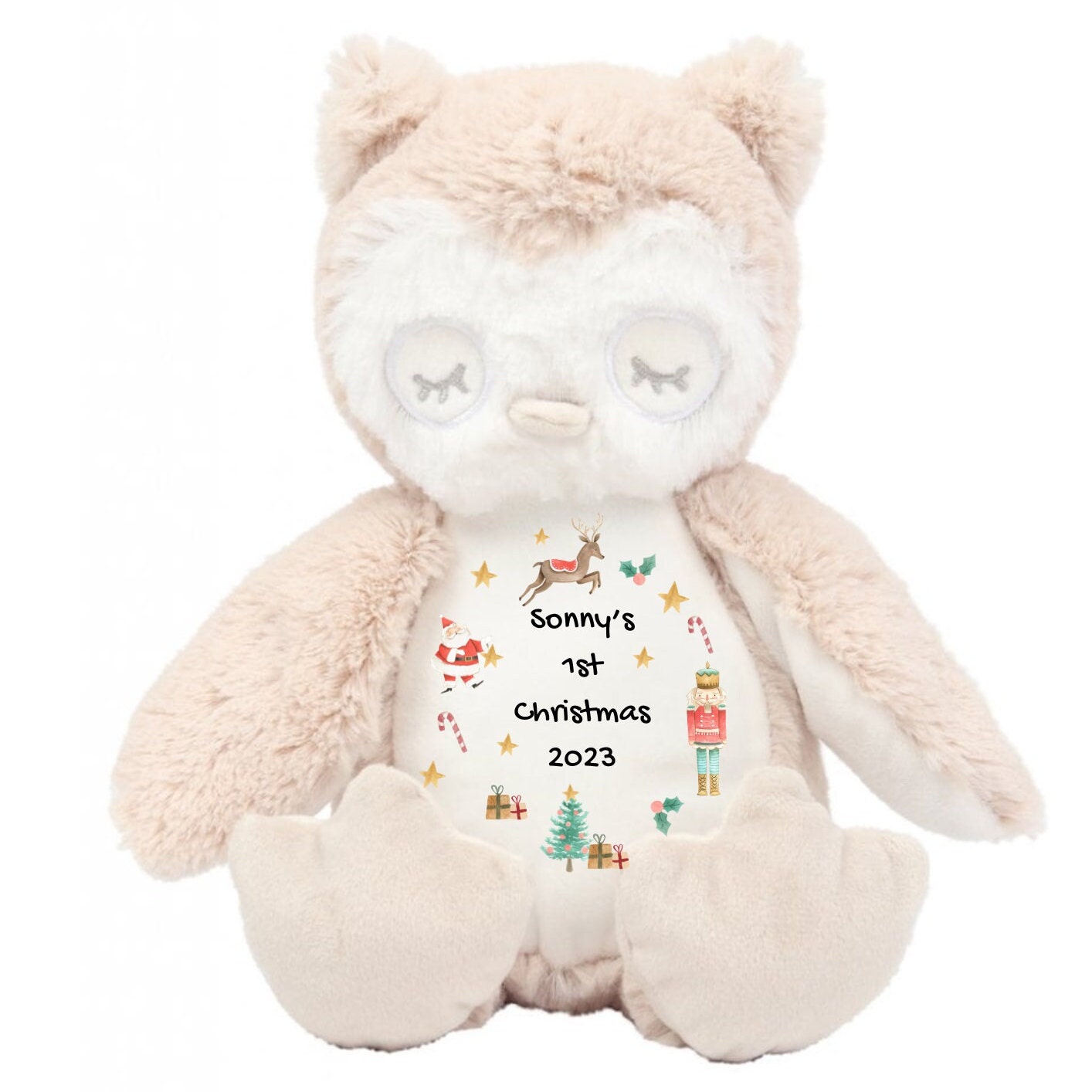 Babies 1st Christmas , Christmas Teddy, Baby Christmas Gift, Christmas Eve Gift, Christmas Soft Toy, Personalised Christmas Gift,Christmas