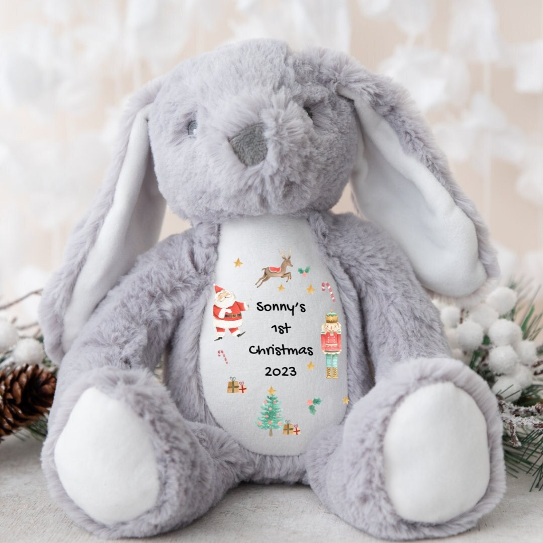 Babies 1st Christmas , Christmas Teddy, Baby Christmas Gift, Christmas Eve Gift, Christmas Soft Toy, Personalised Christmas Gift,Christmas