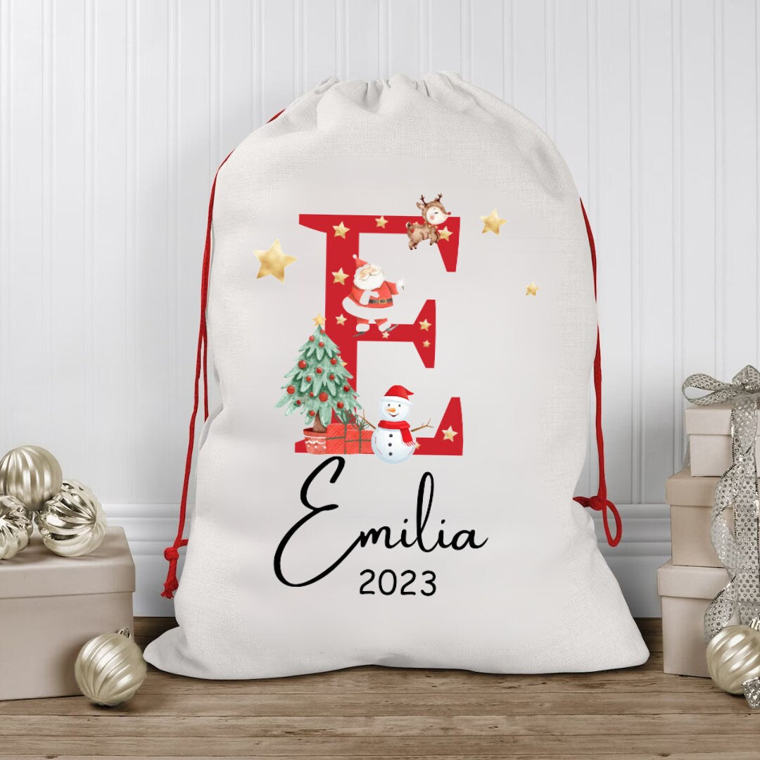 Personalised Christmas Santa Sack, Christmas Toy Sack, Santa Sack ,Personalised Christmas Sack - Personalised  - Christmas Gift