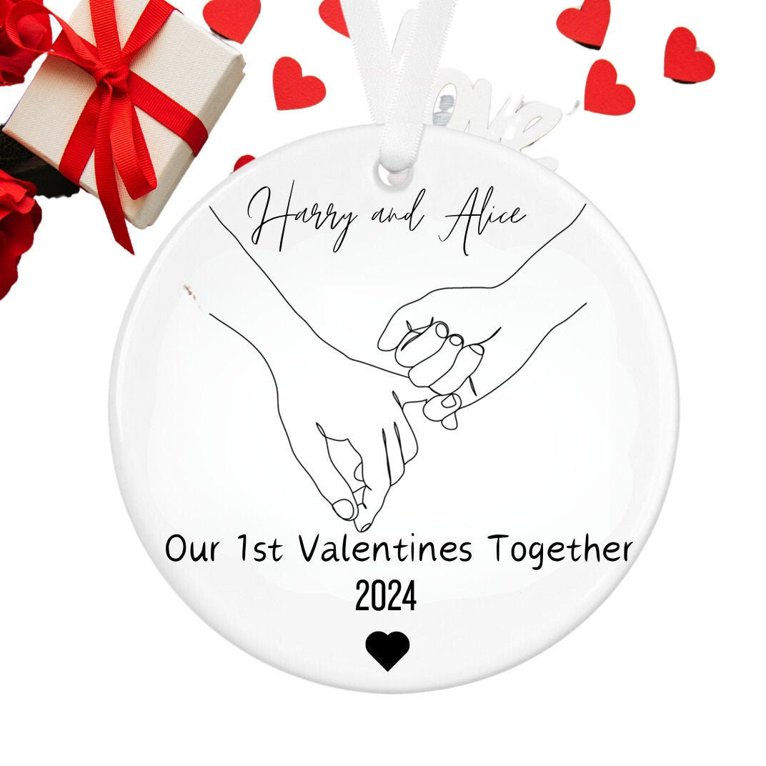 Personalised First Valentine's Day Together Gift - 1st Valentines Gift - First Valentines Married Keepsake - Valentines Gift - Valentines